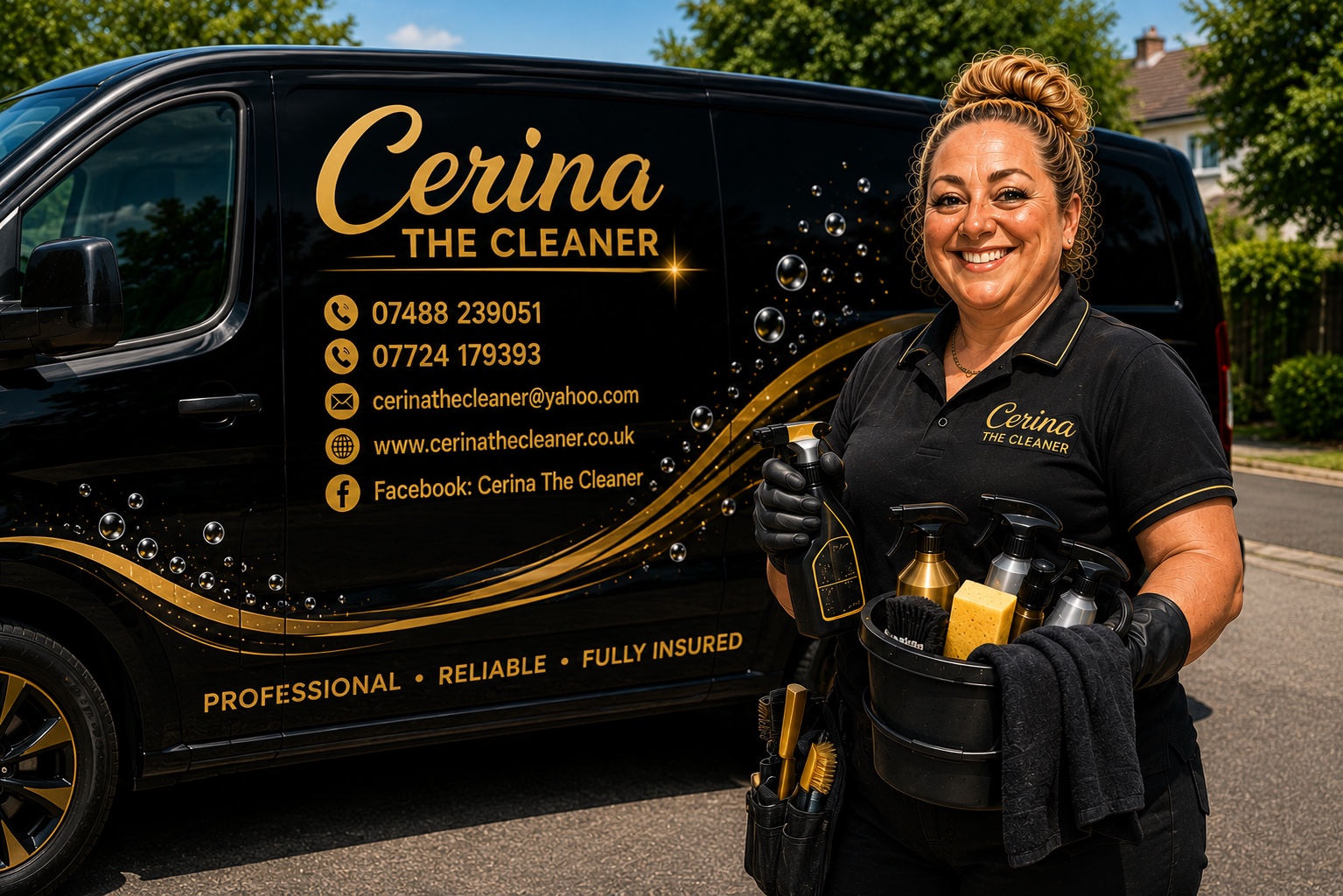 Cerina The Cleaner branded team image